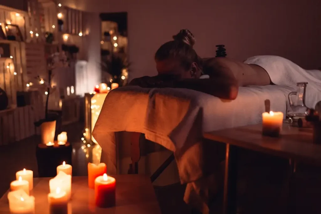 Agadir Massage – luxury ambiance with candles and soft lighting