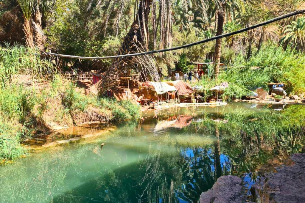 Traditional Berber café by the water in Paradise Valley
