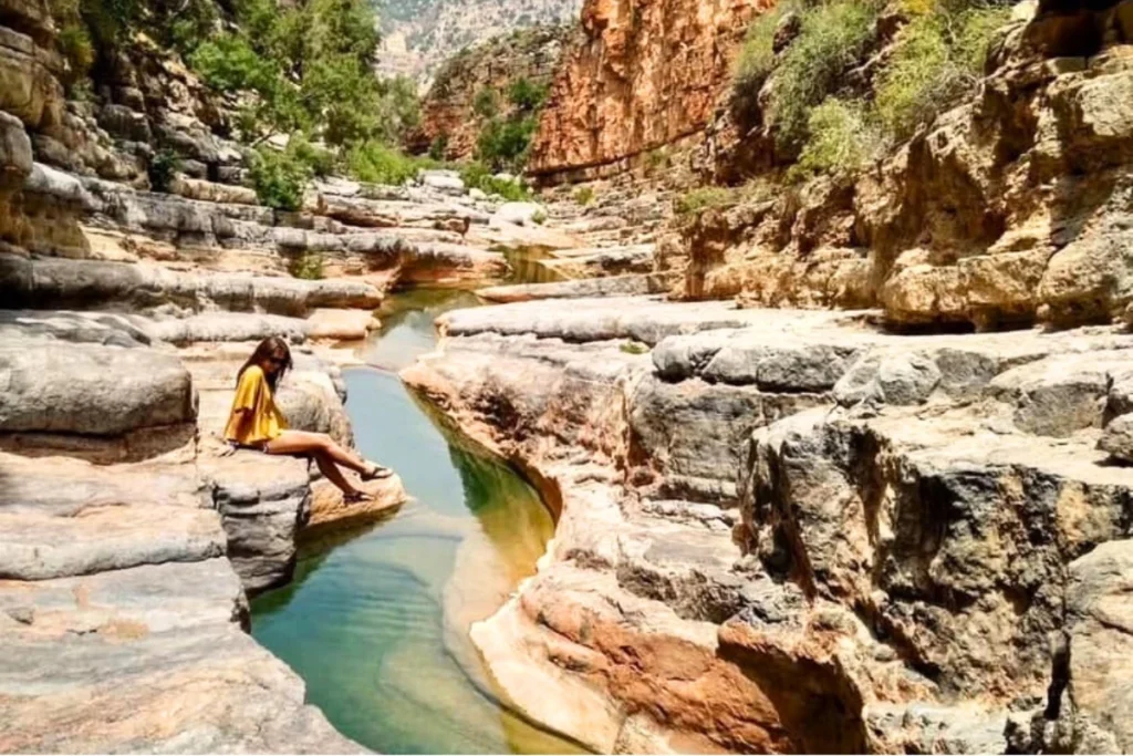 Woman enjoying a peaceful moment at Paradise Valley