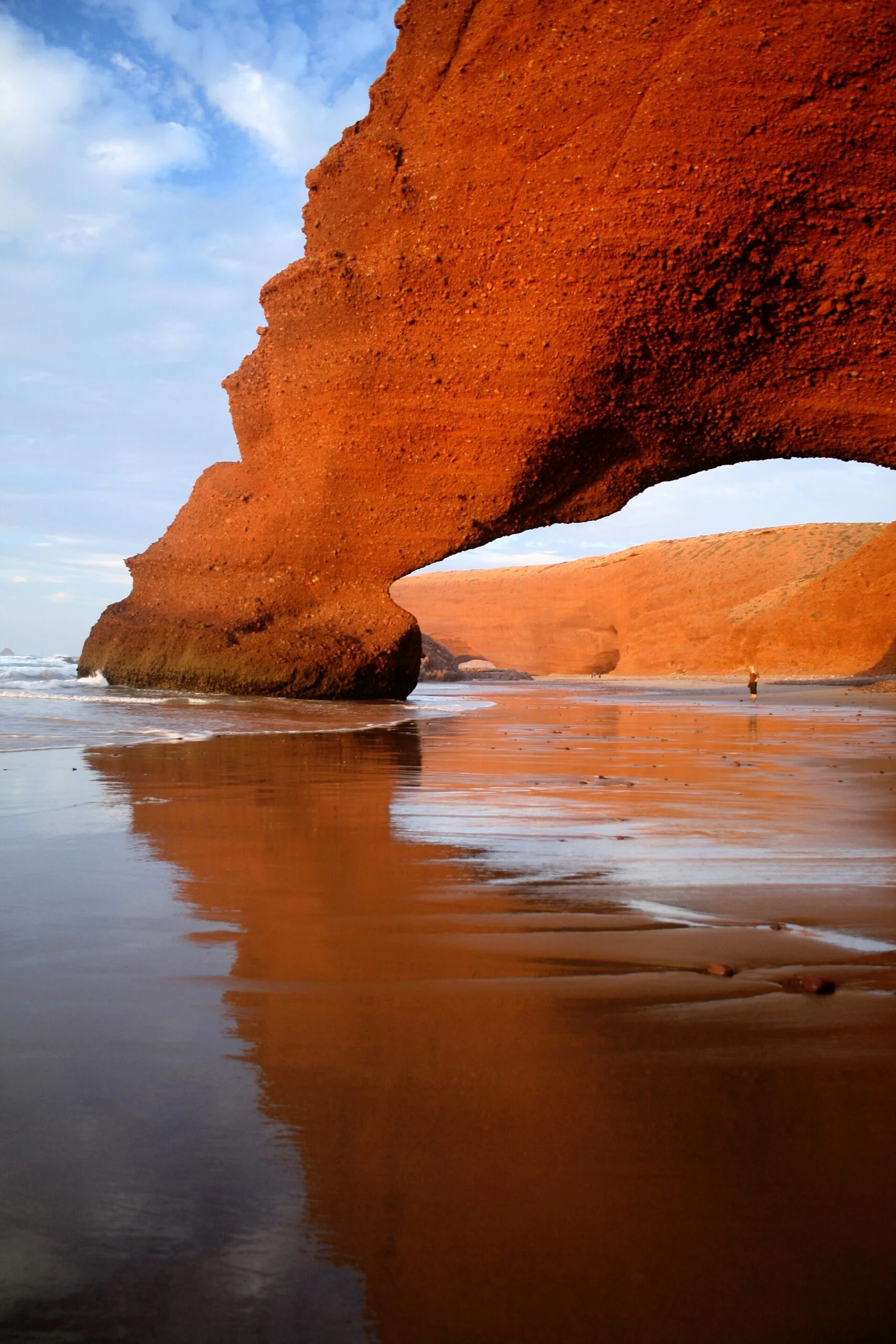 Legzira Beach red rock arch near Tiznit, day trip from Agadir