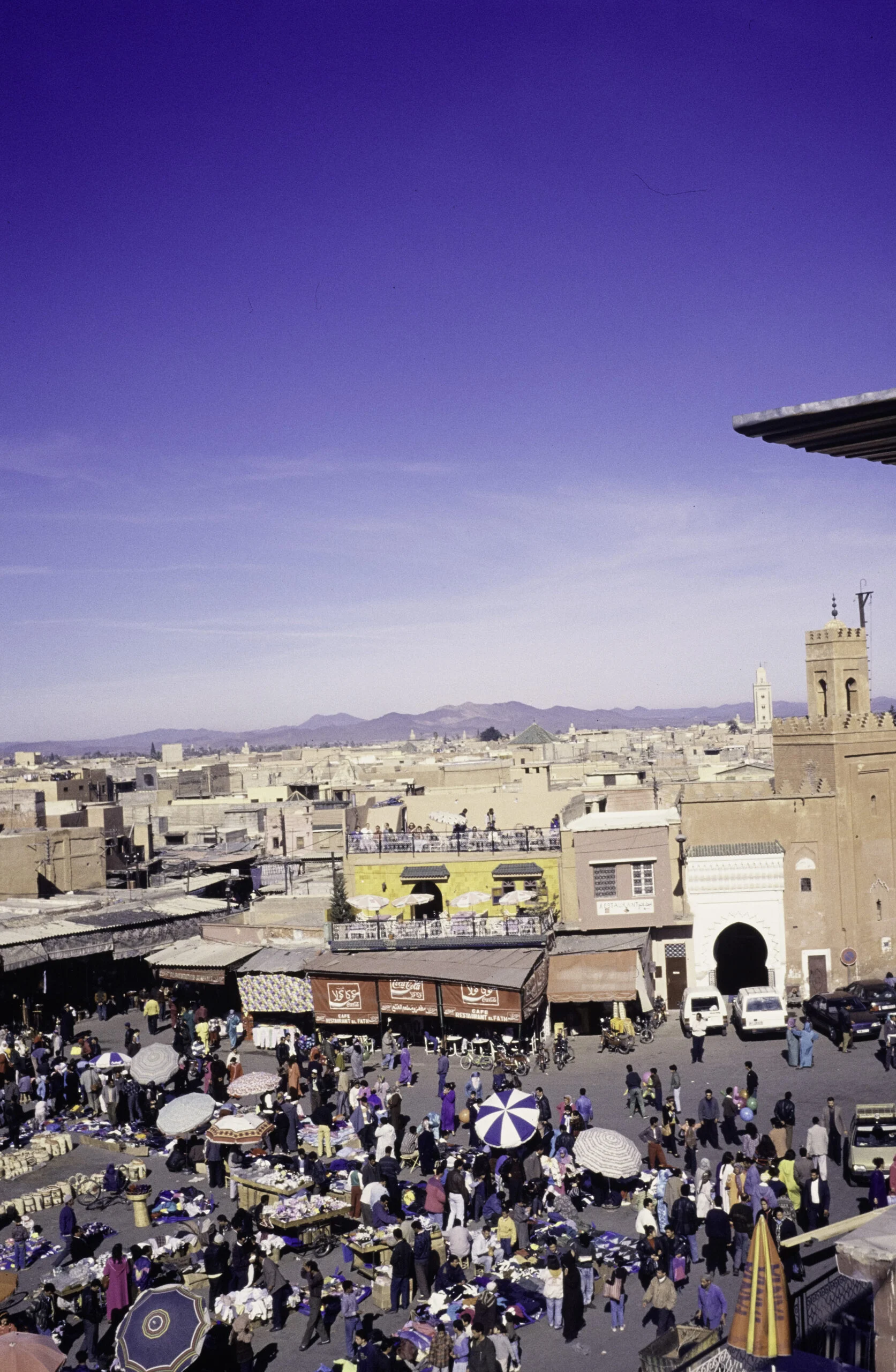 Jemaa el-Fna square in Marrakech, seen on the Agadir day trip