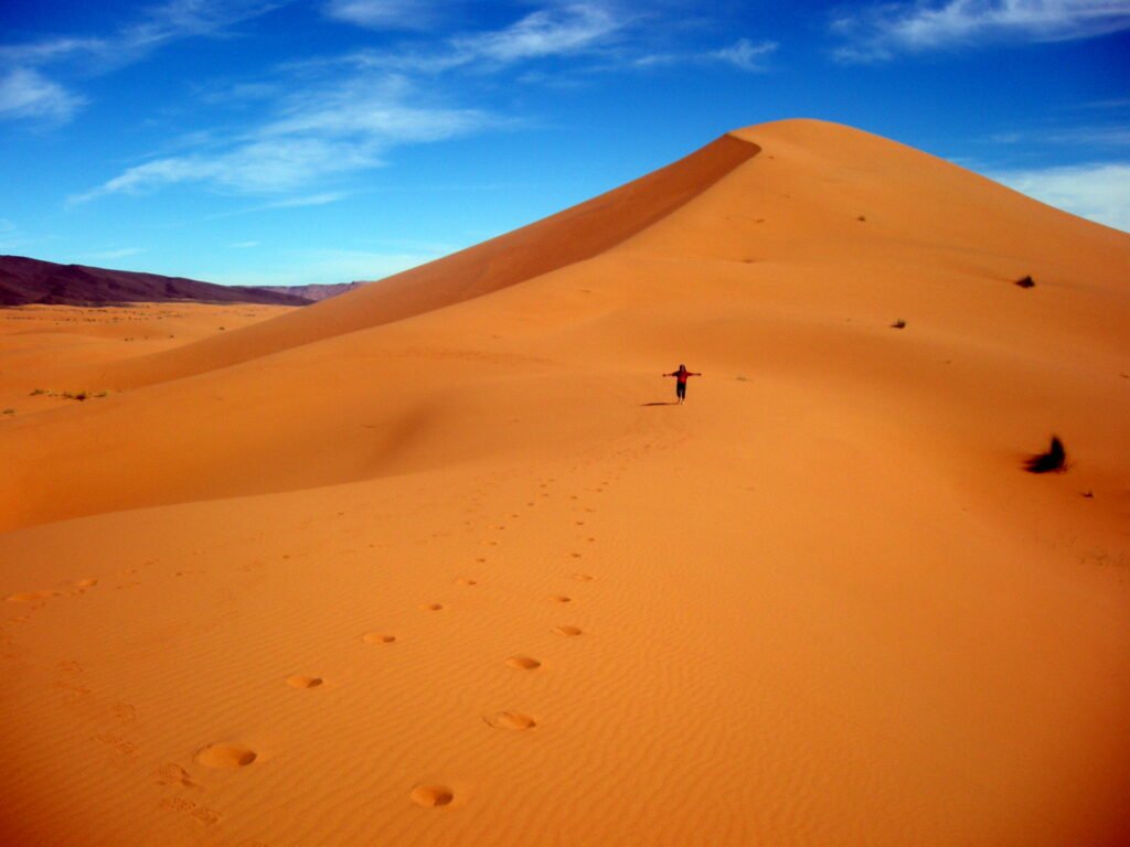 Merzouga Sahara desert dunes at Erg Chebbi - 3 day tour from Agadir
