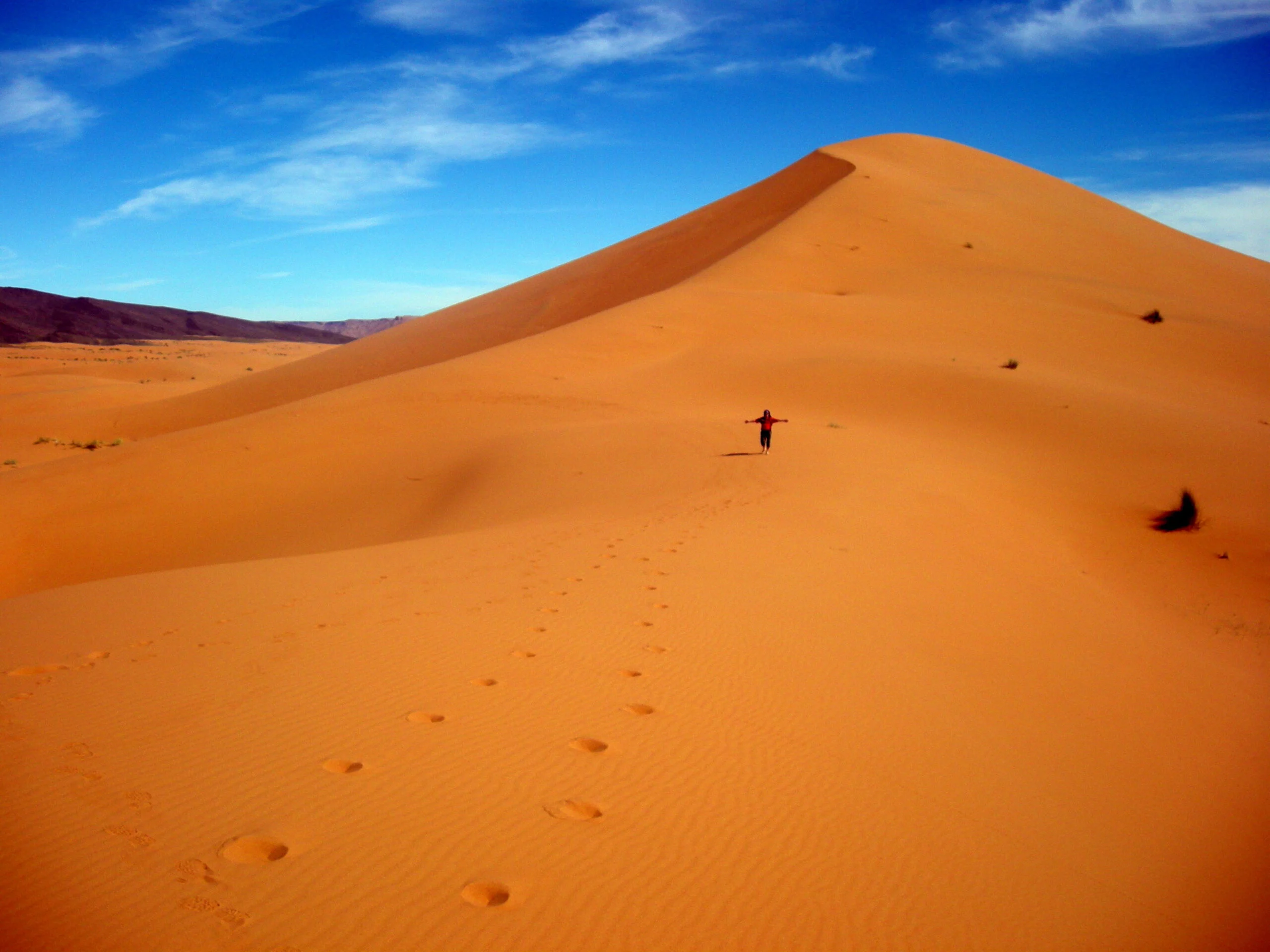 Merzouga Sahara desert dunes at Erg Chebbi, 3-day tour from Agadir